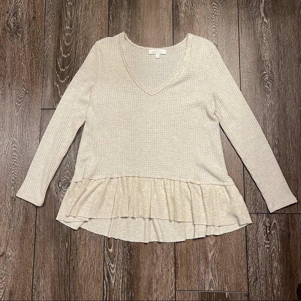 Eri + Ali Waffle Knit Long Sleeve